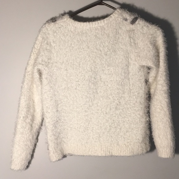 Circle animal print fuzzy sweater - Picture 3 of 4